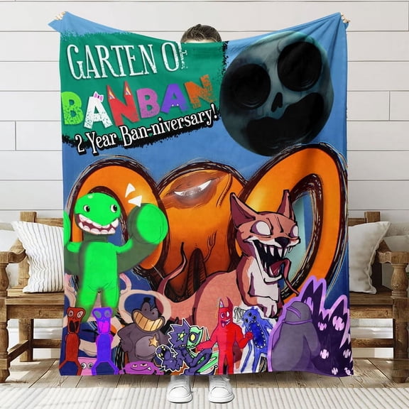 Garten of Banban Throw Blanket Gifts for Fans Lover Girls Boys Women Present Hoodie Him Bed 60"x80"