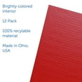 thumbnail image 4 of 12 x 48 Study Carrel Red Corrugated Bulk Pack of 12, 4 of 7