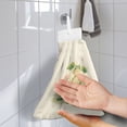 thumbnail image 2 of ZIATUBLE Frog Lotus Leaves Hand Towels for Kitchen Flowers Hanging Hand Dry Towels 2 Pieces Set with Snap Button Hand Towels for Bathroom with Loop Easy to Install Dish Towel Hand Towels, 2 of 7