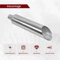 thumbnail image 2 of 4" Inlet 8" Outlet 36" Tall Diesel Exhaust Stack Tip Polished Stainless Steel, 2 of 8