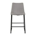 thumbnail image 3 of Asahi Set of 2 Counter Height Upholstered Bar Stools with Metal Legs, 3 of 8