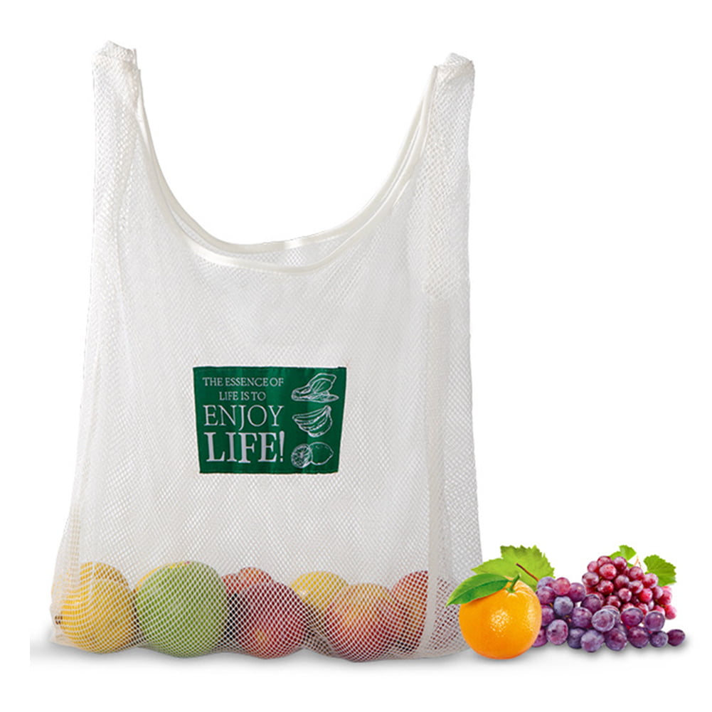 Reusable Produce Bag Vegetable Fruit Mesh Storage Pouch Shopping Bags Supplies 