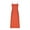Orange, variant on Horkkom Maxi Dress for Women V Neck Solid Color Summer Dresses Casual Spaghetti Strap Long Dresses with Pockets L