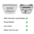 thumbnail image 4 of 30W Wide Blades for Dog Grooming Blades Compatible with Andis,Oster A5,Wahl KM10 Clippers,Cut Length Cutting length 1/50 Inï¼0.5mm), 4 of 4