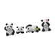 thumbnail image 5 of 4 figuras de panda de resina para decoración de jardín, encantadores para jardines de hadas, coches, casas, salas de estar., 5 of 9