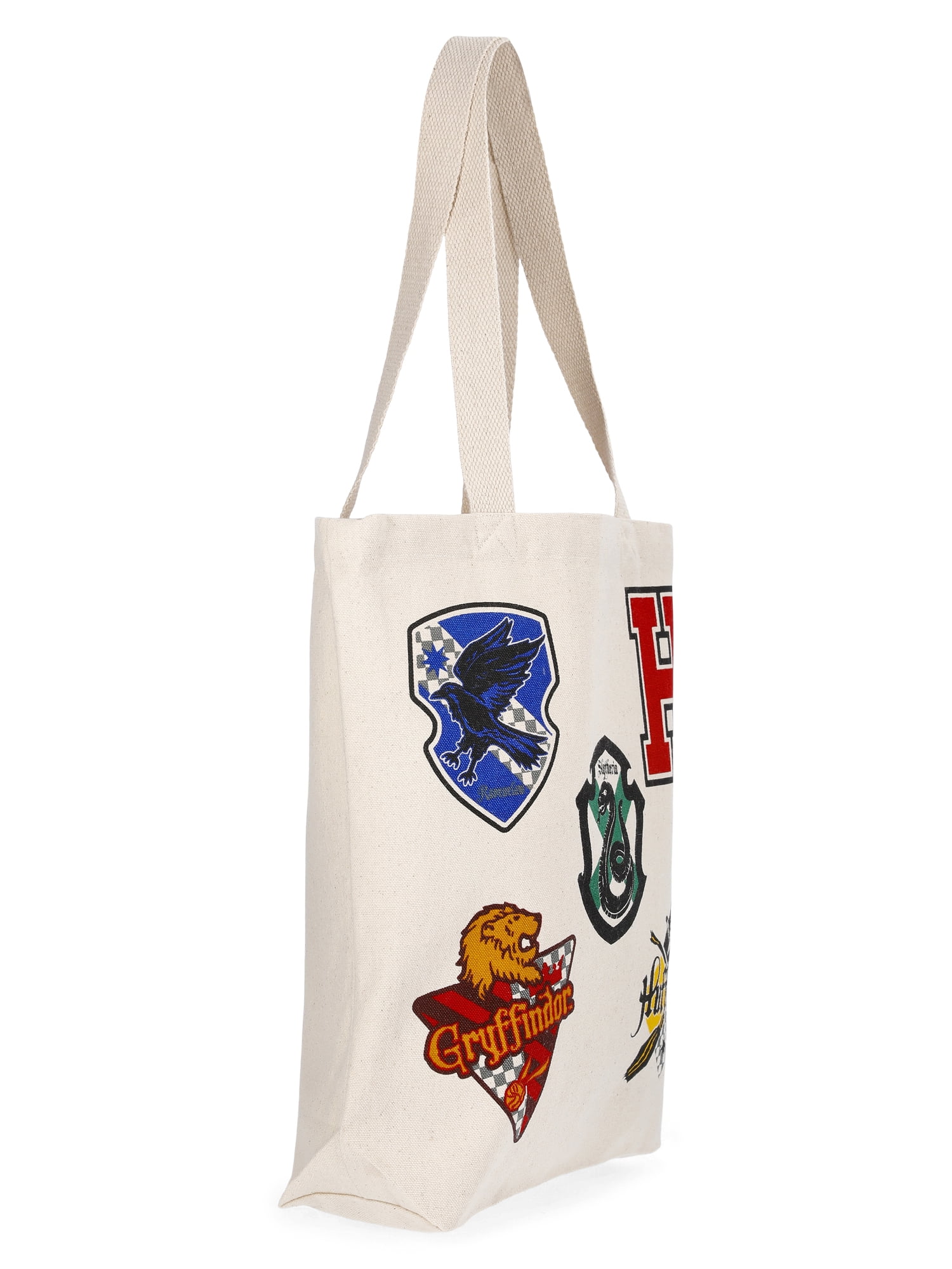 Harry Potter Women's Sigils 13.5" Tote Bag, Natural Canvas