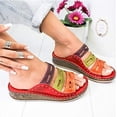 thumbnail image 3 of Women Three-Color Stitching Sandals Summer Beach Traveling Shoes, 3 of 4