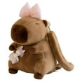 thumbnail image 1 of Baohd Polyester Kids Boys Girls Plush Backpack Capybara Bag Gift Adjustable Shoulder Strap Stuffed Animal type+1 30cm, 1 of 6