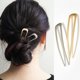 thumbnail image 5 of Horquilla para el pelo de estilo europeo y americano en forma de U de oro y plata con revestimiento de aleación de color rubio, horquilla para el pelo de estilo moderno, accesorio para el, 5 of 6