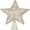 Champagne Gold, variant on Luxspire Christmas Tree Topper, LED Lighted Star Tree Topper, 9.8" Glitter Metal 3D Christmas Decorations Lights, Light Up Xmas Tree Star Vintage Modern Ornaments Decor for Home Party, Silver