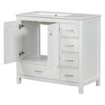 thumbnail image 4 of MAYEERTY 36" White Bathroom Vanity Combo - Ceramic Sink, Abundant Storage Cabinet, Functional, 4 of 27