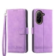 thumbnail image 4 of Funda Tipo Billetera para Xiaomi Redmi A5 4G Carcasa Abatible con Porta Tarjetas, Bolsillo para Efectivo, Soporte Ajustable, Cierre Magnético y Correa de Muñeca Morado, 4 of 6