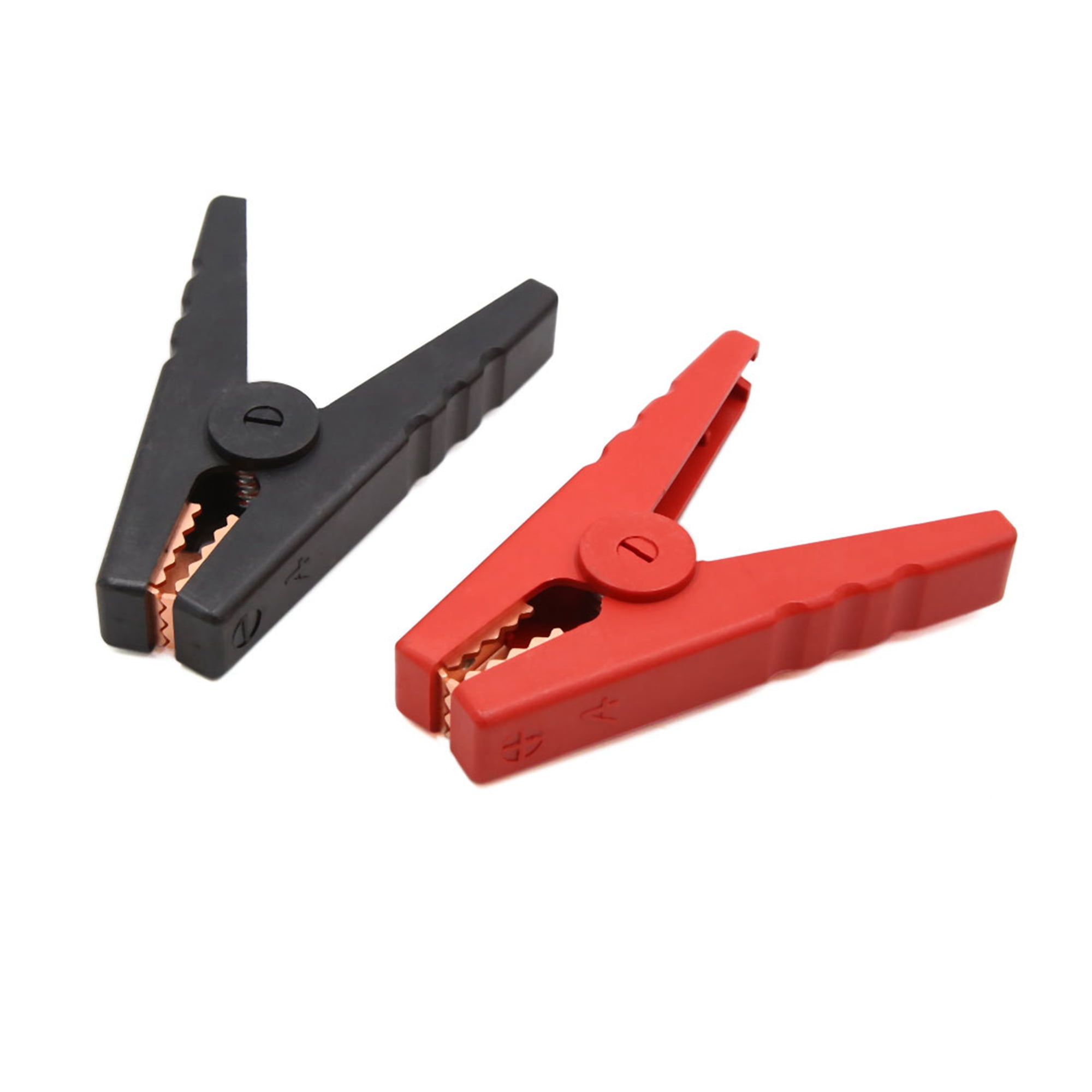 New 5/10X Alligator Clip Set Negative/Positive Insulated Post Electrical Clamp 