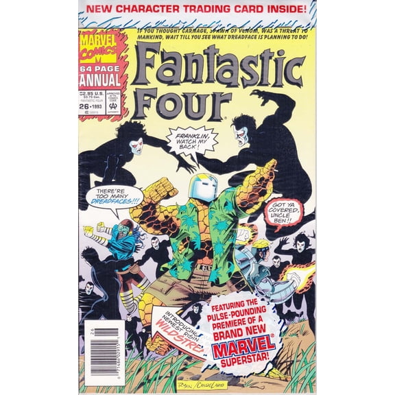 Fantastic Four (Vol. 1) Annual #26 (Newsstand) (with card) VF ; Marvel Comic Book