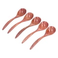 thumbnail image 1 of Cuchara de té, 5 piezas de cuchara de madera larga, cuchara de madera hecha a mano con cuidado, 1 of 8