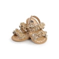 thumbnail image 2 of Douhoow Baby Girls Sandals Summer Anti-Slip Soft Sole Ruffle Flat Shoes First Walkers, 2 of 8