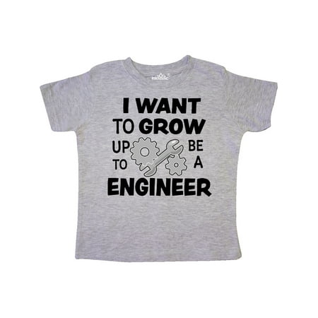 

Inktastic I Want To Grow up To Be a Engineer Gift Toddler Boy or Toddler Girl T-Shirt