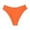 Z-Orange90, variant on JIAYUE Womens Bikini Briefs Solid Color Summer Swimwear Comfortable Leisure Bathing Suit Elastic Waistband Beach Pool Swim Bottoms