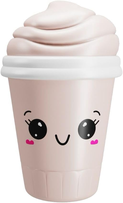 Squeezables Luv Latte Figure - Cute Kawaii Novelty Collectible with Reusable Zipper Pouch and Decoration, Series 4 Desk Accessory