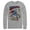 Athletic Heather, variant on Men's Superman Hero Break Barriers  Long Sleeve Shirt Athletic Heather Large