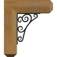 thumbnail image 3 of 4"W x 15 1/2"D x 18"H Tristan Craftsman Ironcrest Rough Sawn Bracket, Western Red Cedar (2"W x 7 1/2"D x 10"H Iron Bracket), 3 of 5