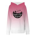 thumbnail image 3 of WEAIXIMIUNG Sweat-Shirt Graphique pour Femmes avec Capuche, Dégradé Imprimé Décontracté de Noël, Col Rond Ample, Manches Longues, 3 of 4