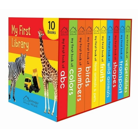 My First Library : Boxset of 10 Board Books for Kids