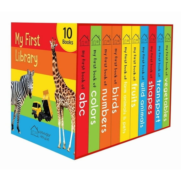 My First Library : Boxset of 10 Board Books for Kids