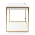 thumbnail image 3 of Furniture of America Abair Metal Writing Desk with USB Port in Black, 3 of 8