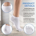 thumbnail image 4 of BlinkLLX 6 Pairs Cotton Toe Socks Low Cut No Show Athletic Socks for Men Women, 4 of 6
