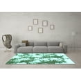 thumbnail image 3 of Ahgly Company Indoor Rectangle Abstract Turquoise Blue Modern Area Rugs, 4' x 6', 3 of 4