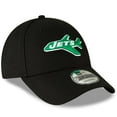 thumbnail image 3 of Men's New Era Black New York Jets The League Throwback 9FORTY Adjustable Hat, 3 of 5