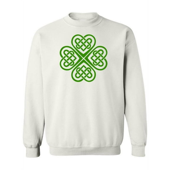 Shamrock Tribal Design Sweatshirt Women -Image by Shutterstock, Female Small