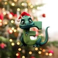 Arghm Dinosaur Baby Christmas Tree Ornaments Acrylic Flat Letter
