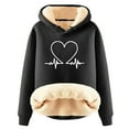 thumbnail image 4 of Hoodies for Women Dare Sweatshirt Christmas Scrub Tops Women Light Sweatshirt Fall Sweaters Lined Zip up Women's Hoodies plus Size Ladies Medium Sweat Tops Womens Quilt Pullover Grey L, 4 of 4