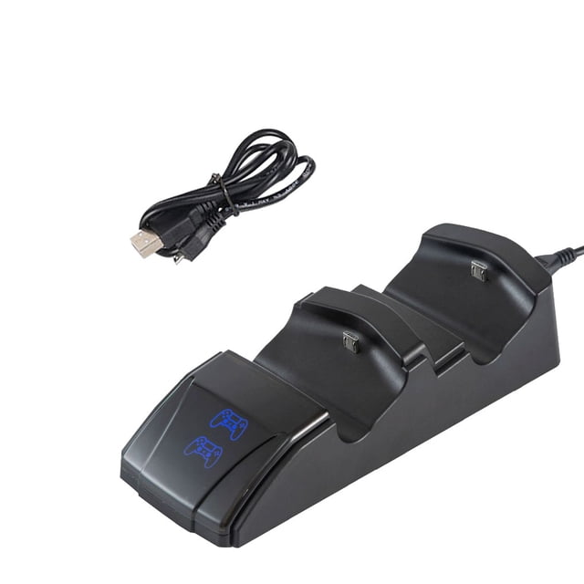 Soporte del soporte del cargador de Gamepads del muelle de carga del controlador del juego con indicador LED para PS4 Slim / Pro Vogacara EL5377-00B