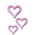 thumbnail image 4 of 10 Inch Flocked Heart Wreath Red - Valentine's Day Hanging Sign, Garland Decoration for Home, Wedding, Anniversary & Front Door Decor, 4 of 6