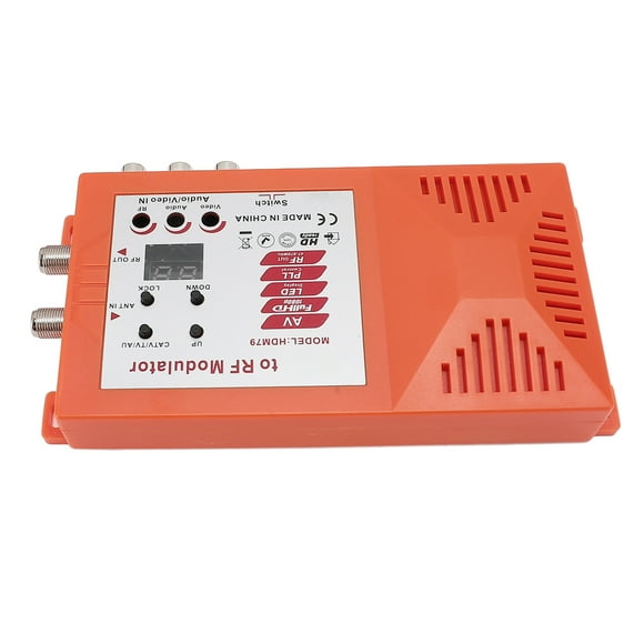 HD Multimedia Interface to RF Modulator, 1080P AV to RF Coaxial Converter Support PAL NTSC Format Output, Audio Video TV Converter for Home
