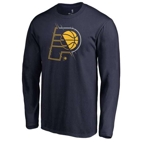Men's Navy Indiana Pacers X-Ray Long Sleeve T-Shirt
