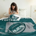 thumbnail image 4 of Philadelphia Football Sherpa Blanket for Football Fans Gifts,City Soft Flannel Blankets,Double Layer Fabric Warm Blankets 60" X 50", 4 of 6