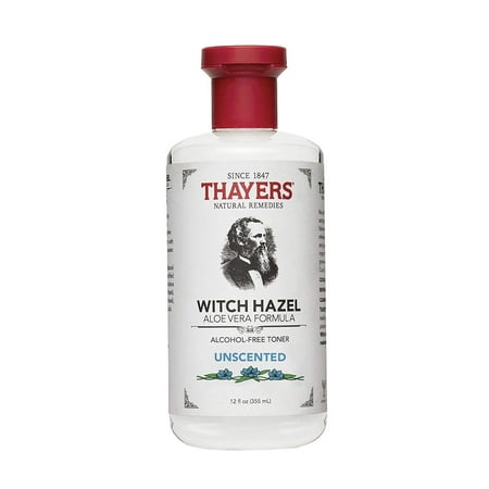 Thayers Alcohol-Free Witch Hazel Toner with Aloe Vera Formula, Unscented, 12 Fluid Ounce
