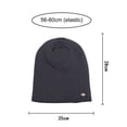 thumbnail image 3 of ZOELNIC Men's Slouchy Beanie Hat Over-sized Skull Cap Winter Warm Knitted Fleece Lined Hat for Men Winter Accessories, Coffee, 3 of 6