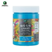 Professional Acrylic Paint 500ml (16.9Fl Oz Bottles)-Cerulean Blue,Non Toxic Acrylic Paint No Fading Rich Pigment for Adults Artists Canvas Crafts Wood Painting,Large Surface Coverage