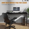 thumbnail image 6 of Upgraded Ergonomic Arm Rest Mouse Pad for Chair，Adjustable Mouse Tray with Wrist Cushion, Chair arm Mousepad, Black, 6 of 6
