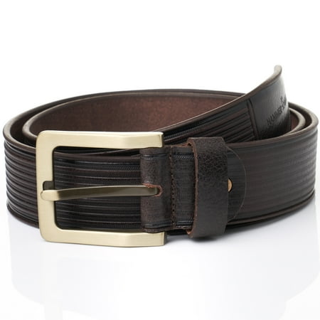 Tan Oiled Full Grain - Hammer Anvil Mens Full Grain Leather 38 MM Casual Jean Belt
