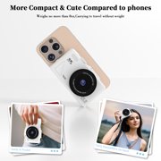 5K 75MP WiFi Vlogging Camera, 180° Flip Screen, 18X Zoom, 2 Batteries,32GB Card,Teens & Beginners