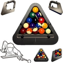 2026 New Bitman-Rack 9-Ball PRO, Precision Billiard Rack, Heavy Duty Solid Wood Pool Triangle, Consistent Tight Rack Tool for Ball Pool Tables, Professional Pool Accessories (ALL-2PC)