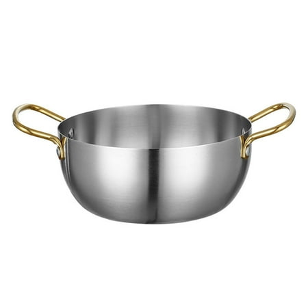 

1Pc Stainless Steel Pot Korean Ramen Pot Soup Pot Seafood Pot with Handle