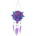 thumbnail image 4 of Toddmomy Wall Decorations for Bedrooms 1Pack Dream Catcher 11.4x5.2in Round Blue Acrylic with Exquisite Design, 4 of 8