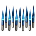 thumbnail image 4 of 10 Unidades Brocas de Grabado Duro Herramientas de Brocas de Acero de Duradero para Acrílicos, Plásticos, Fibra de Carbono Macarena Brocas de mecanizado CNC, 4 of 8
